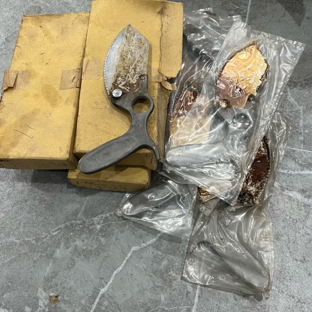七十年代老货金属小手把锯