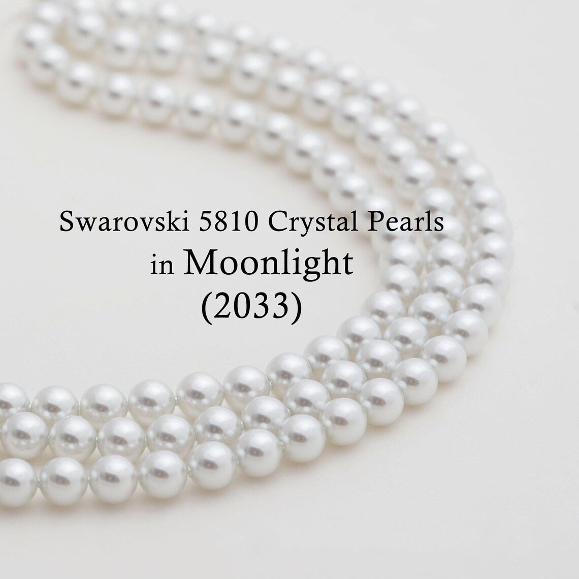 手缝珍珠 5810 2033月光白 华子珍珠正品奥地利水晶全孔DIY美甲