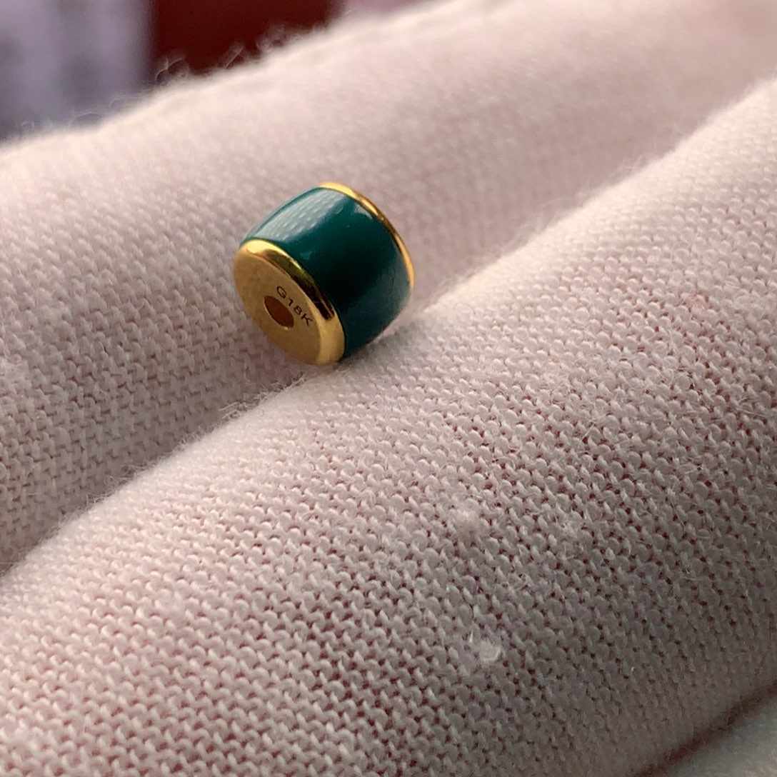 绿松石18K金镶嵌配饰