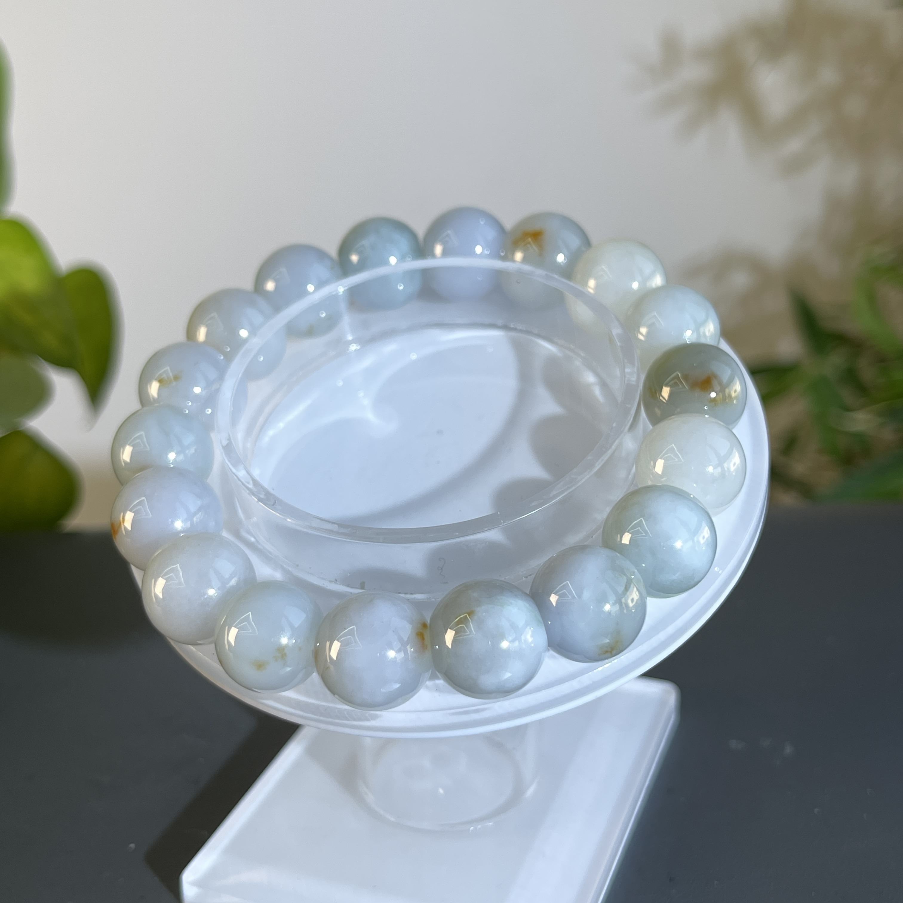 JTA26-61 天然缅甸翡翠A货 翡翠手串