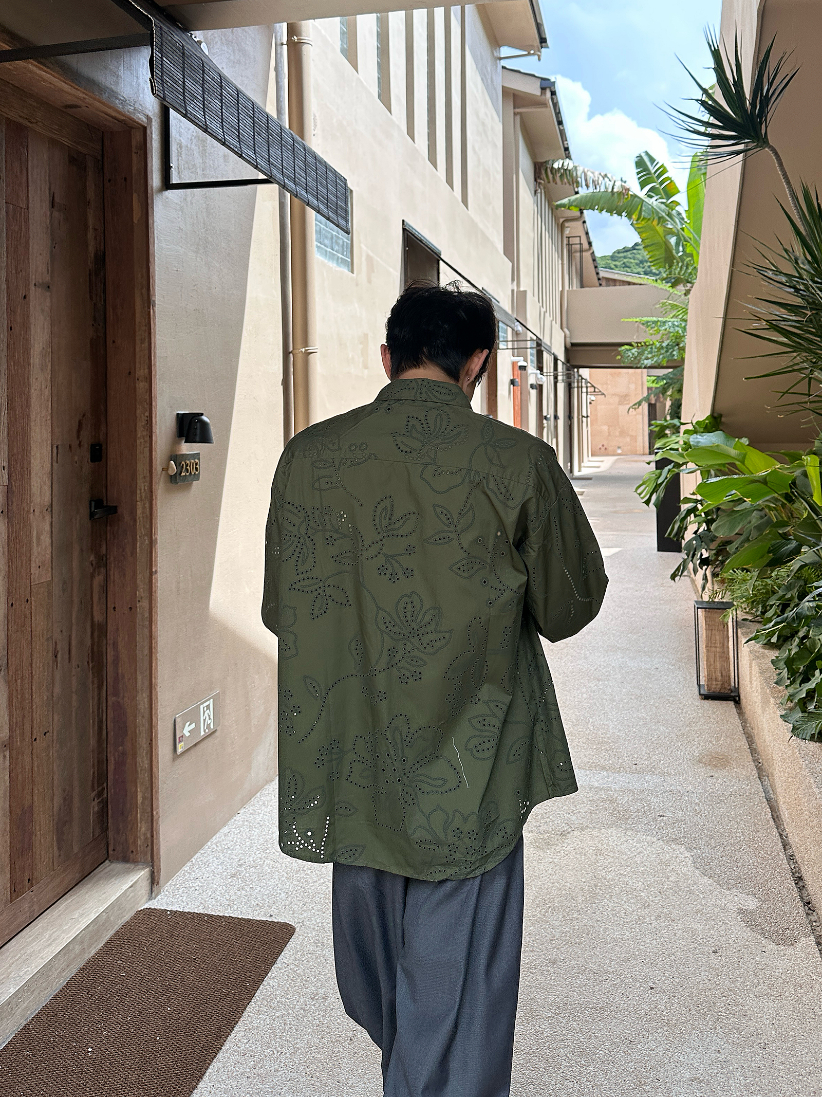 【型走都市】Bloom Studio秋季新款镂空衬衫男宽松百搭长袖衬衣