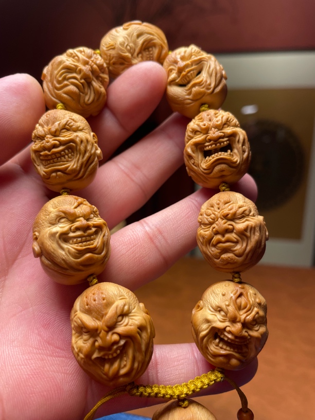 【青花】造物纯手工雕刻｛恶僧｝