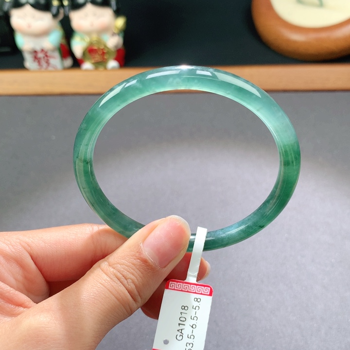 翡翠手镯未镶嵌天然翡翠手镯叮当镯