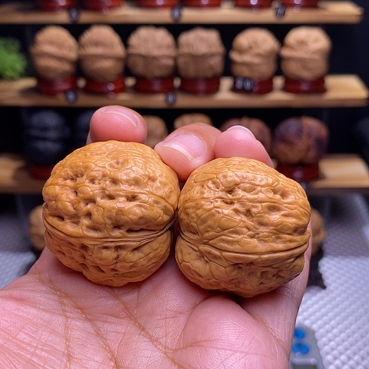 文玩核桃把件平头蟾11