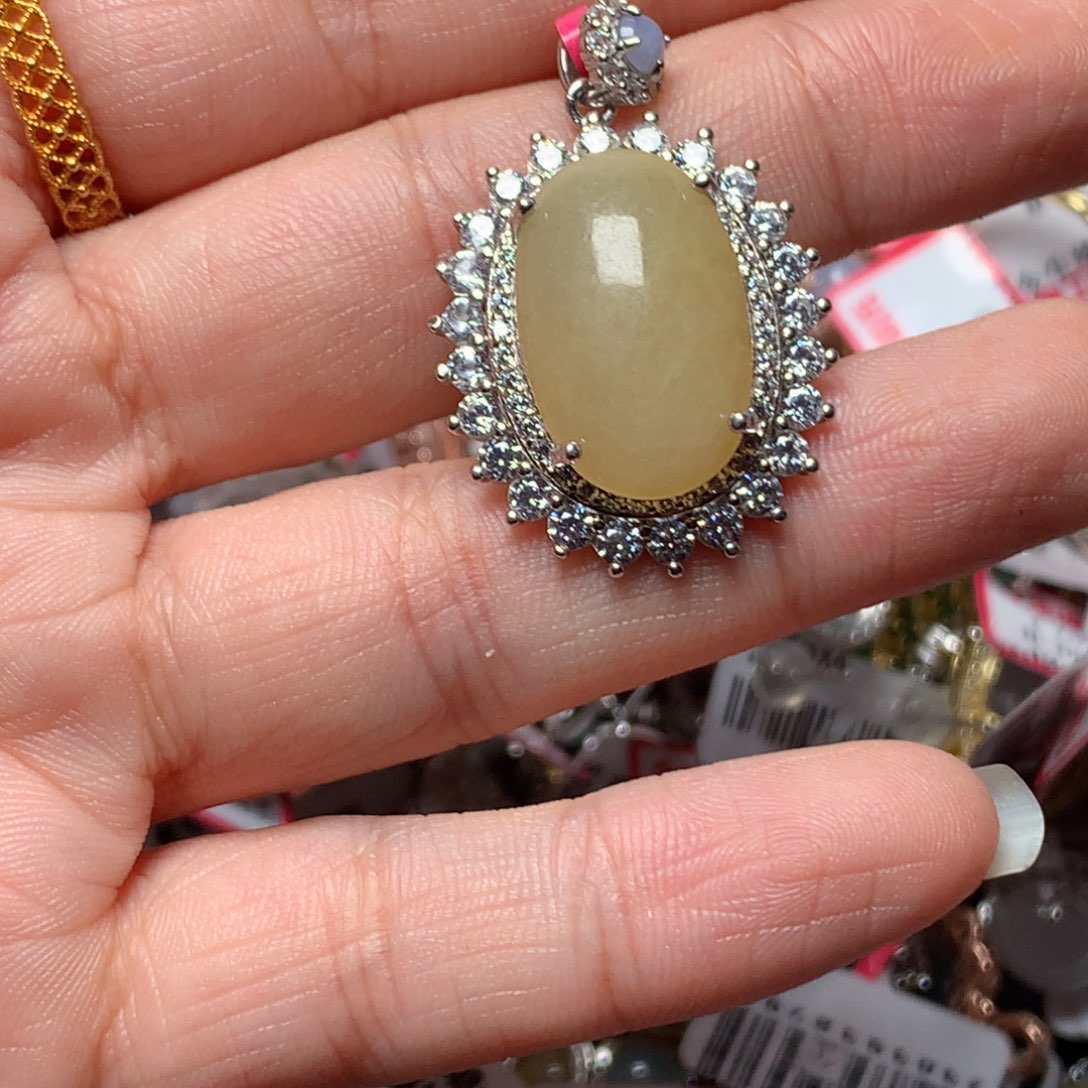 翡翠戒指银S925镶嵌天然翡翠手链