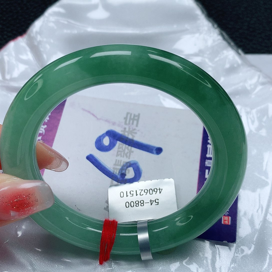 翡翠手镯未镶嵌缅甸天然a货翡翠54