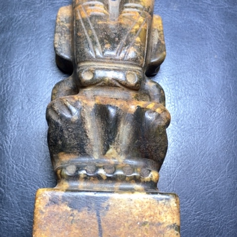 白玉菩提吊坠摆件