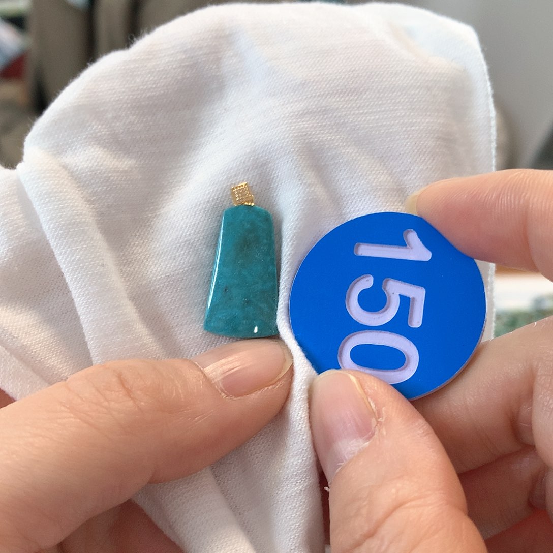 绿松石珠宝奇石足铂镶嵌