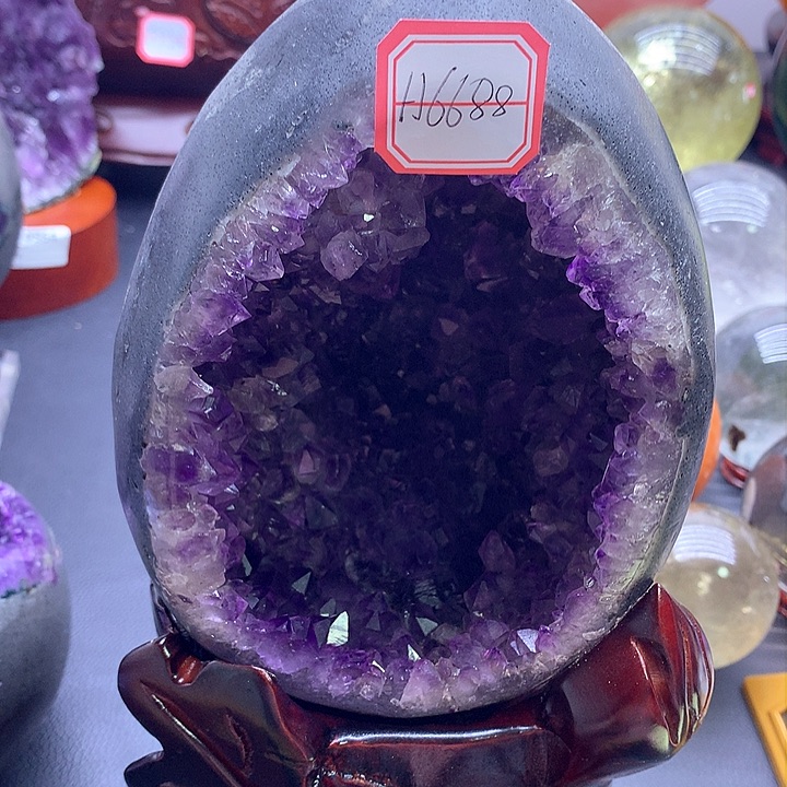 紫晶摆件未镶嵌行***后摆件6688