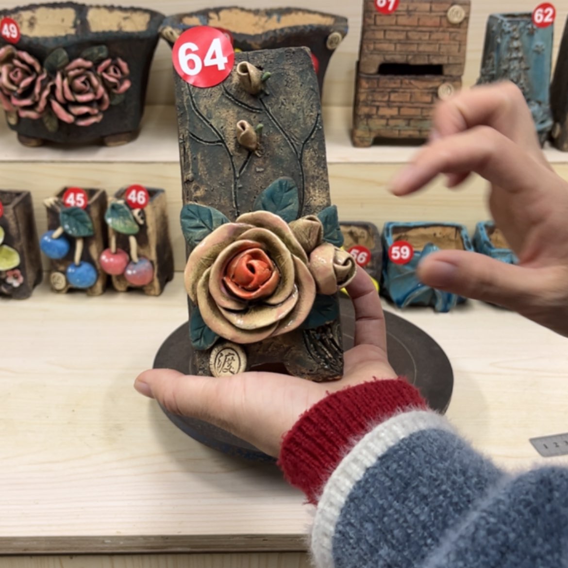 【闪购商品】紫砂花盆64号内口5外高15