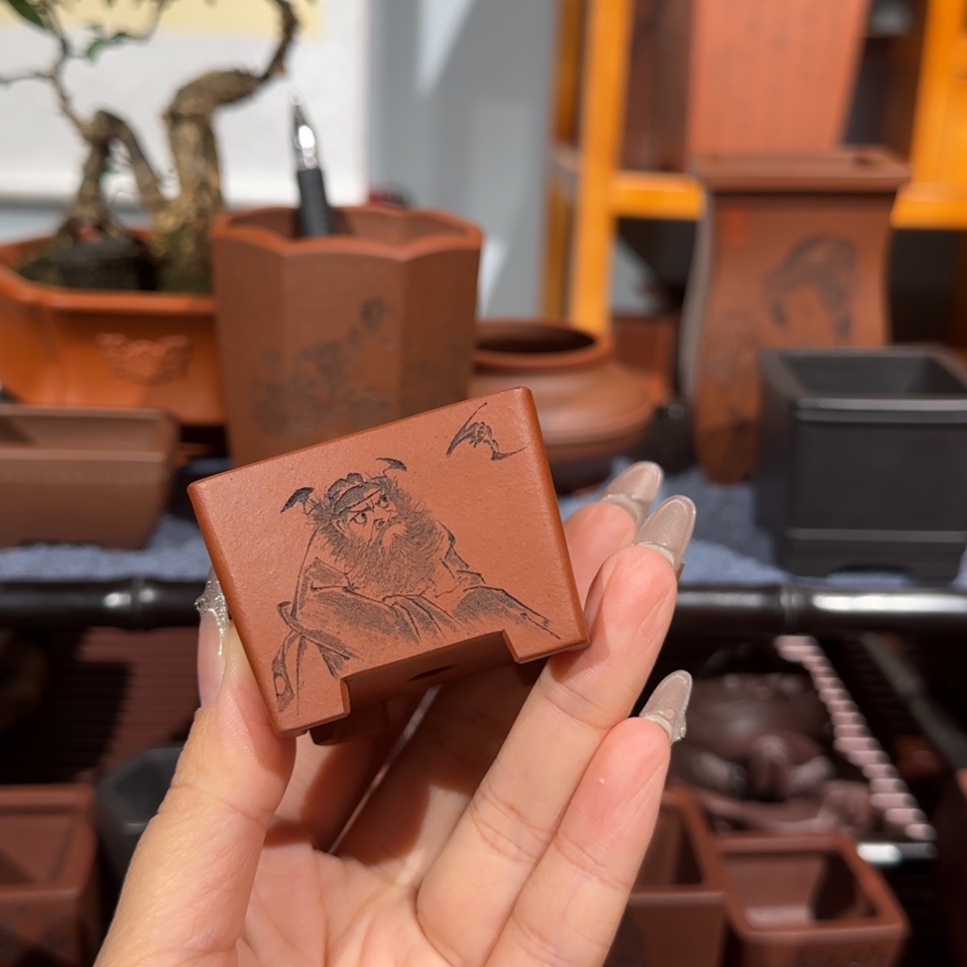 紫砂花盆全手工制作