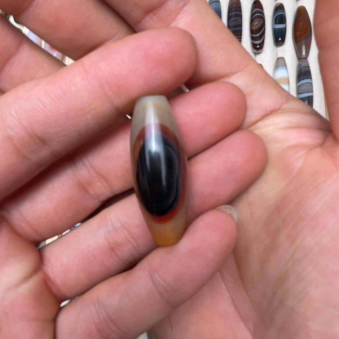 消***炎玛瑙/玉髓未镶嵌吊坠(不含链)