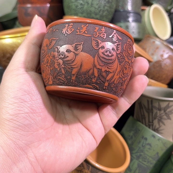 茶杯紫砂全手工紫砂主人杯