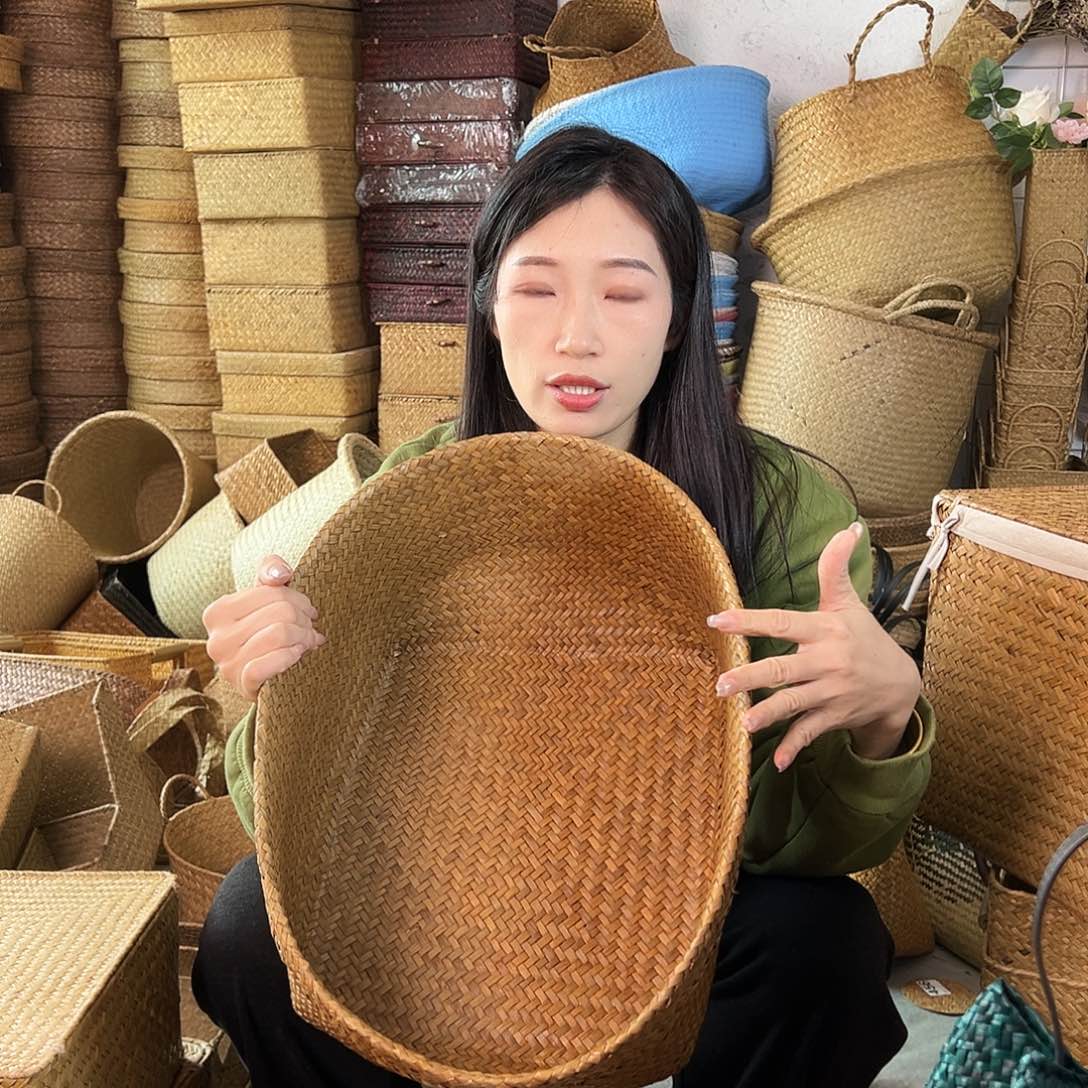 草编草编包/草编收纳盒微瑕疵