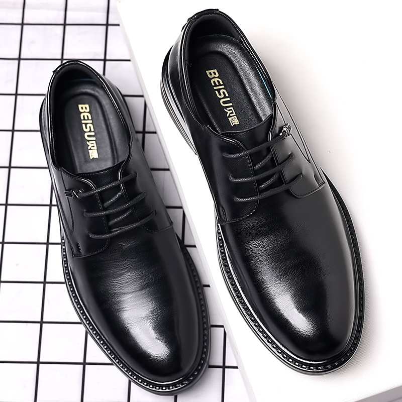 商务正装皮鞋男士夏季新款英伦软皮休闲软底新郎结婚西装皮鞋9612