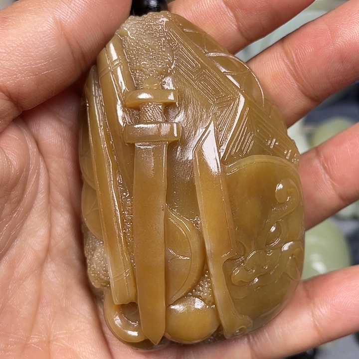 和田玉未镶嵌挂件