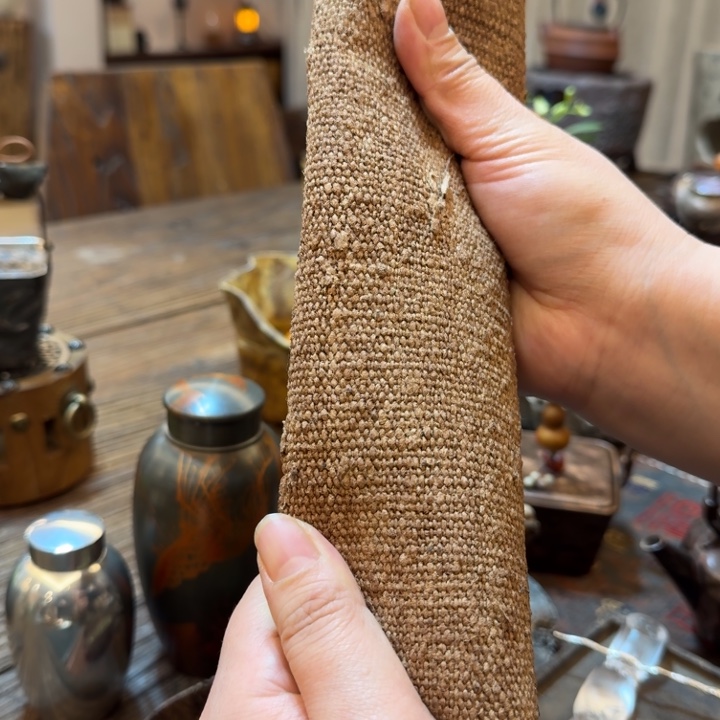 赵*文蚕丝柿染茶席茶席茶席