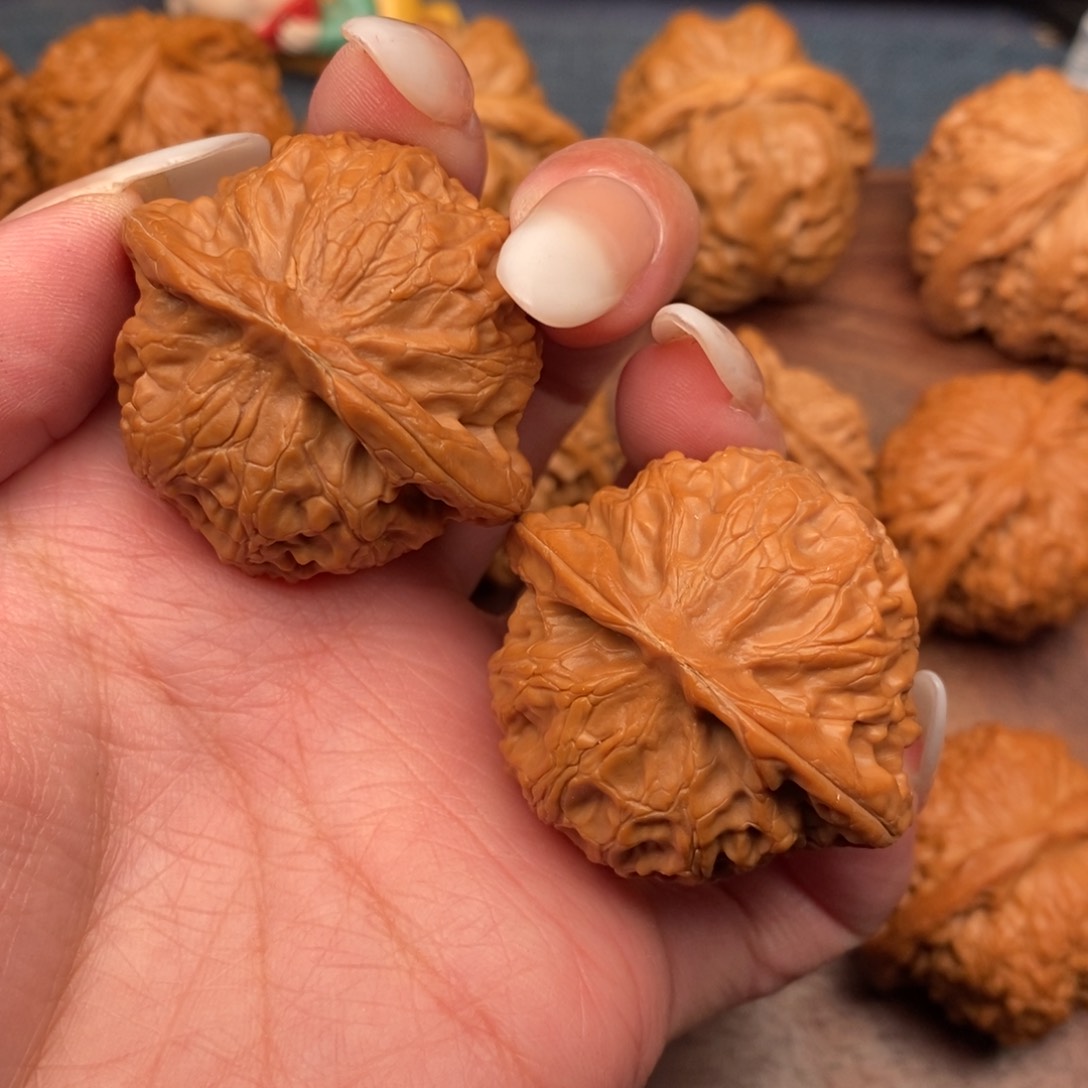 文玩核桃把件全品桃心宫灯41