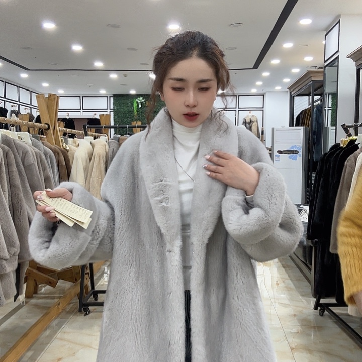 貂皮大衣外套韩版