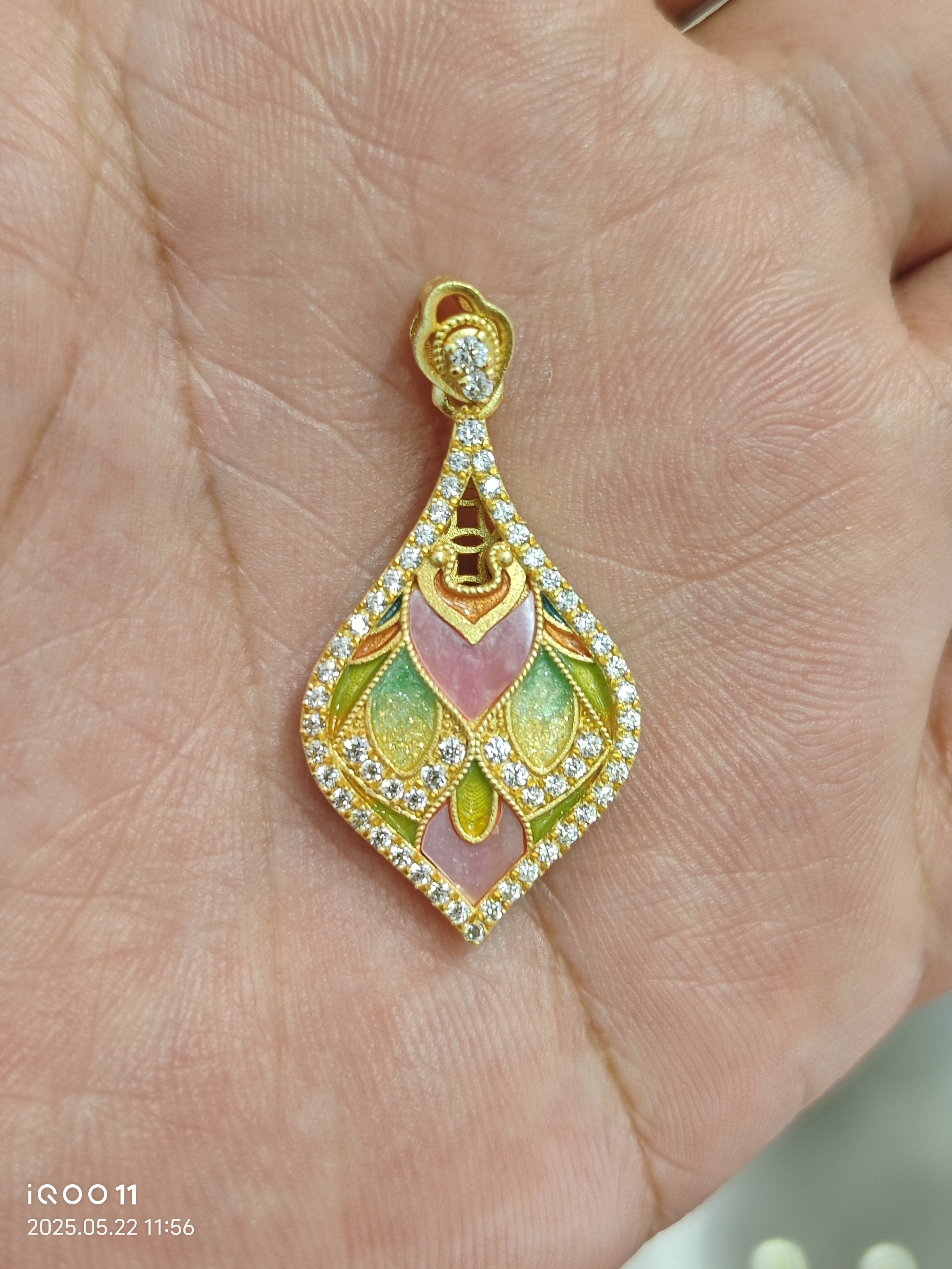 吊坠925银 银制品饰品珐琅彩吊坠