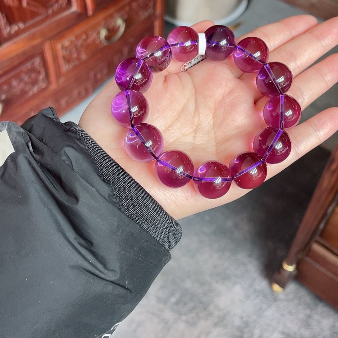 紫晶手链未镶嵌紫水晶