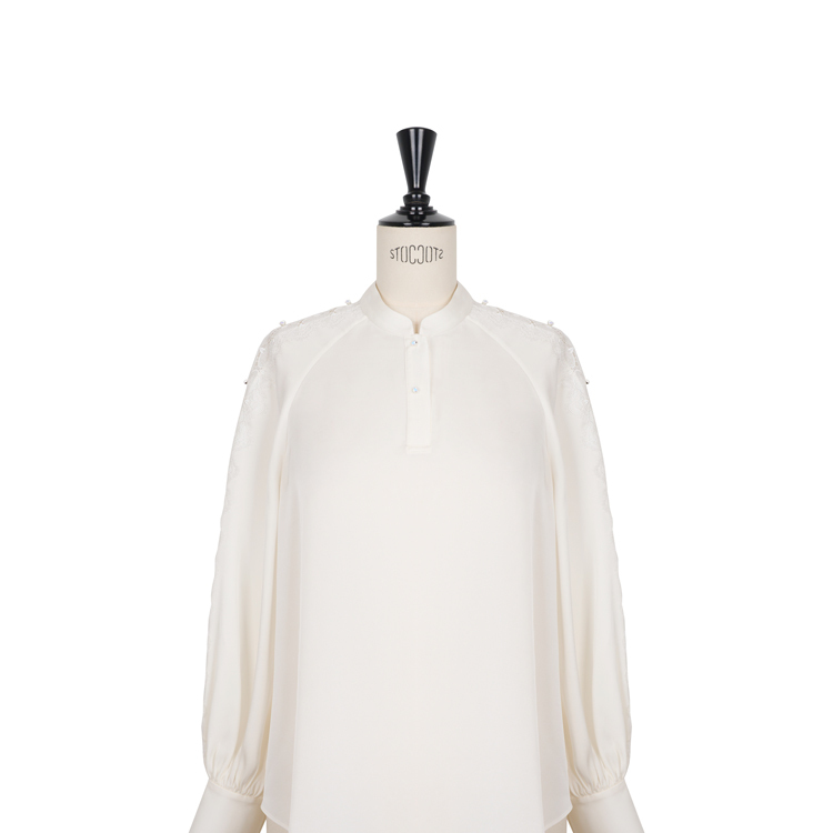 【法式优雅】重磅桑蚕丝蕾丝衬衫CD2167871