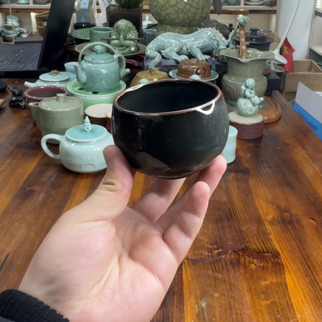 小仲龙泉青瓷微瑕6243