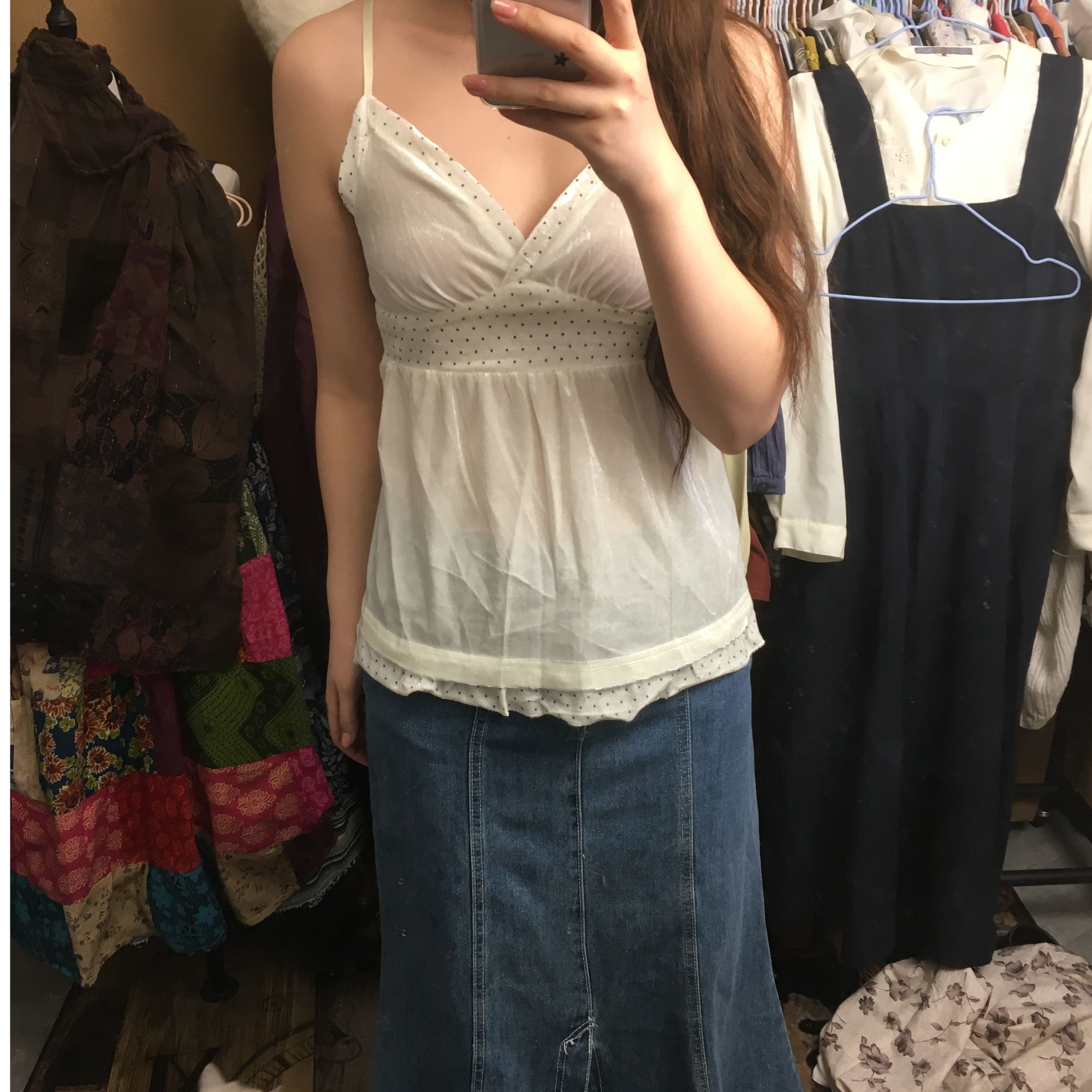 古着vintage 千禧古早辣妹y2k吊带 