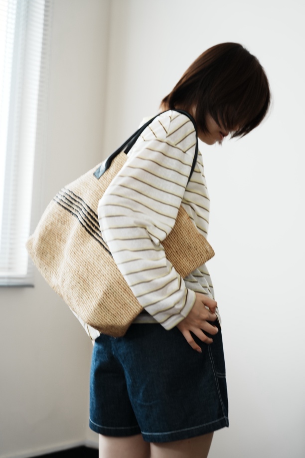 天丝雪麻条纹圆领长袖薄款休闲