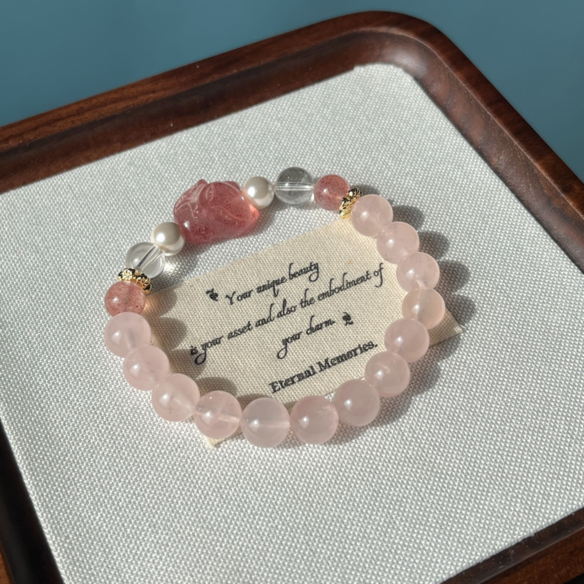 天然水晶 桃花朵朵 人际关系 旺桃花 凤九 粉水晶 招桃花 人缘