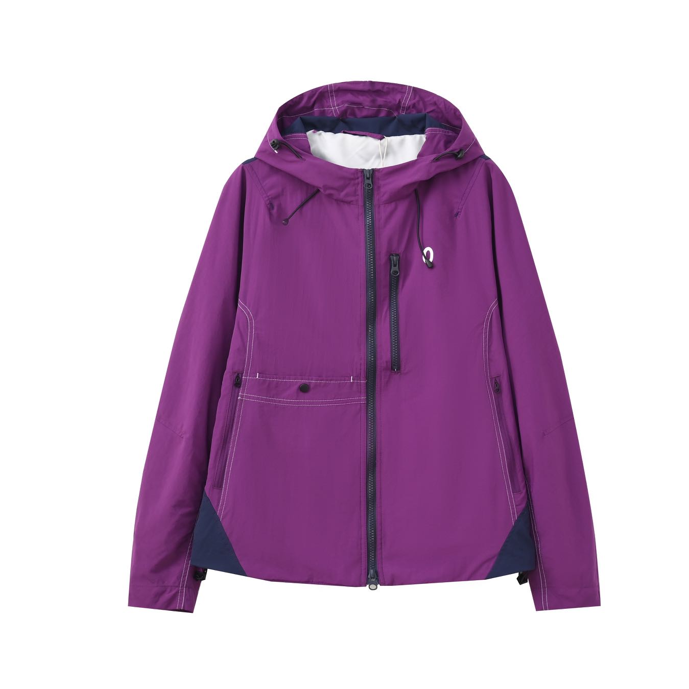 【主播推荐】女士素家同款连帽撞色拼接外套 91103