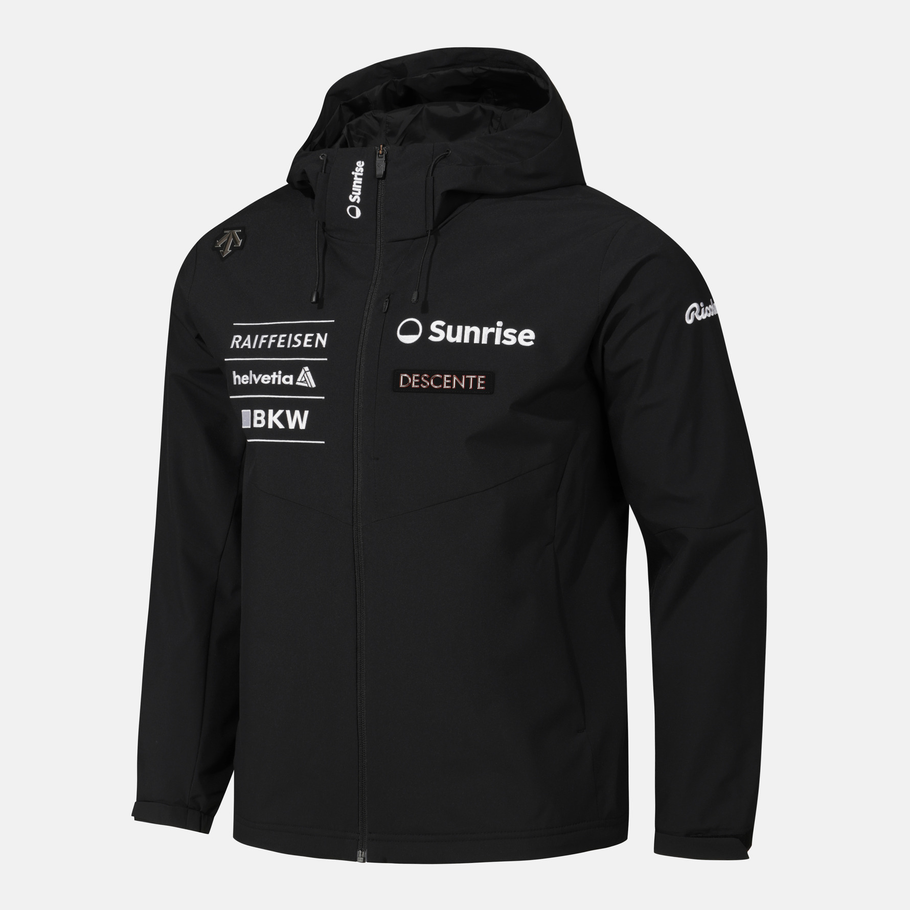 DESCENTE/迪桑特奥迪联名连帽户外训练百搭冲锋衣SQ323SJK91