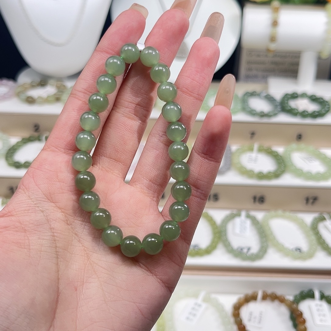 加****和田玉（糖玉）未镶嵌手链