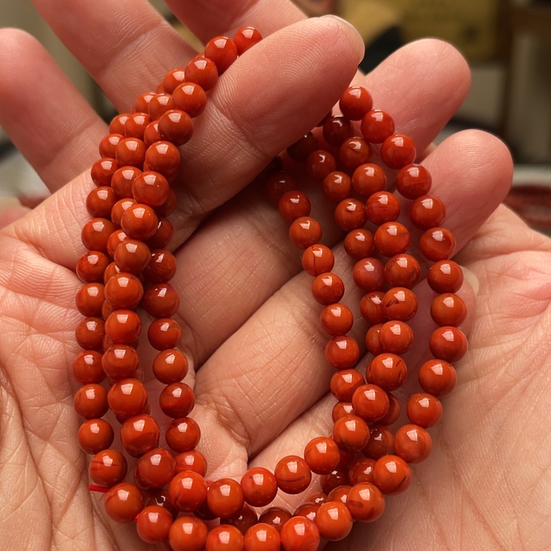 南红玛瑙手串未镶嵌