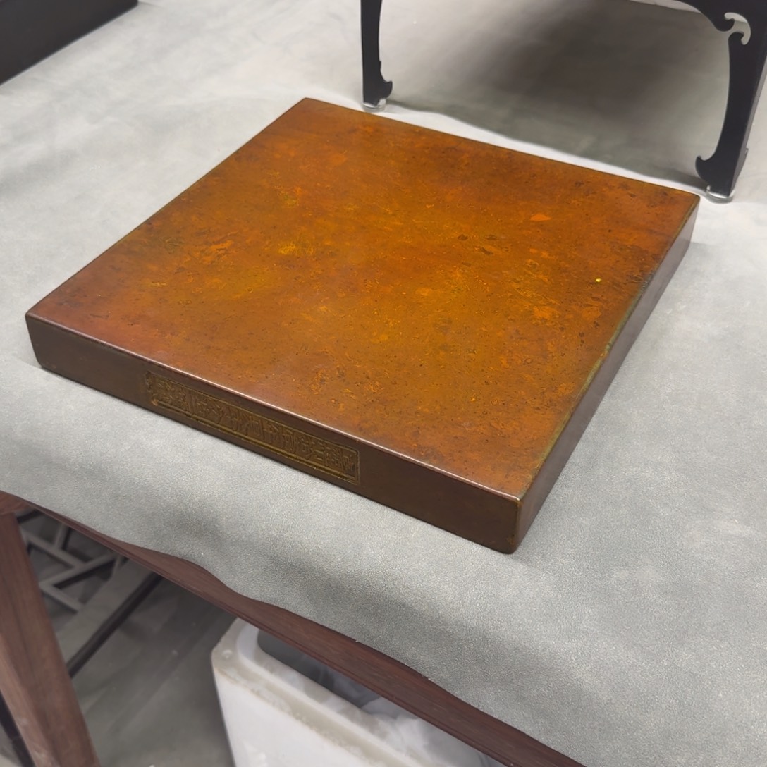 砖雕30-30 老料金砖 两块