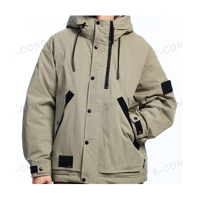 小众设计师款潮牌INS风连帽冲锋衣羽绒服外套男女同款时尚户外