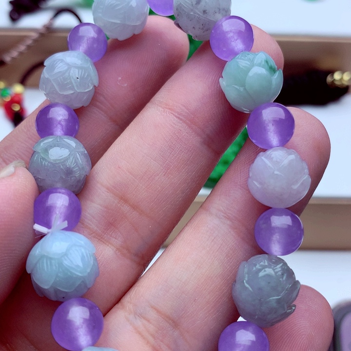 翡翠未镶嵌手链手串