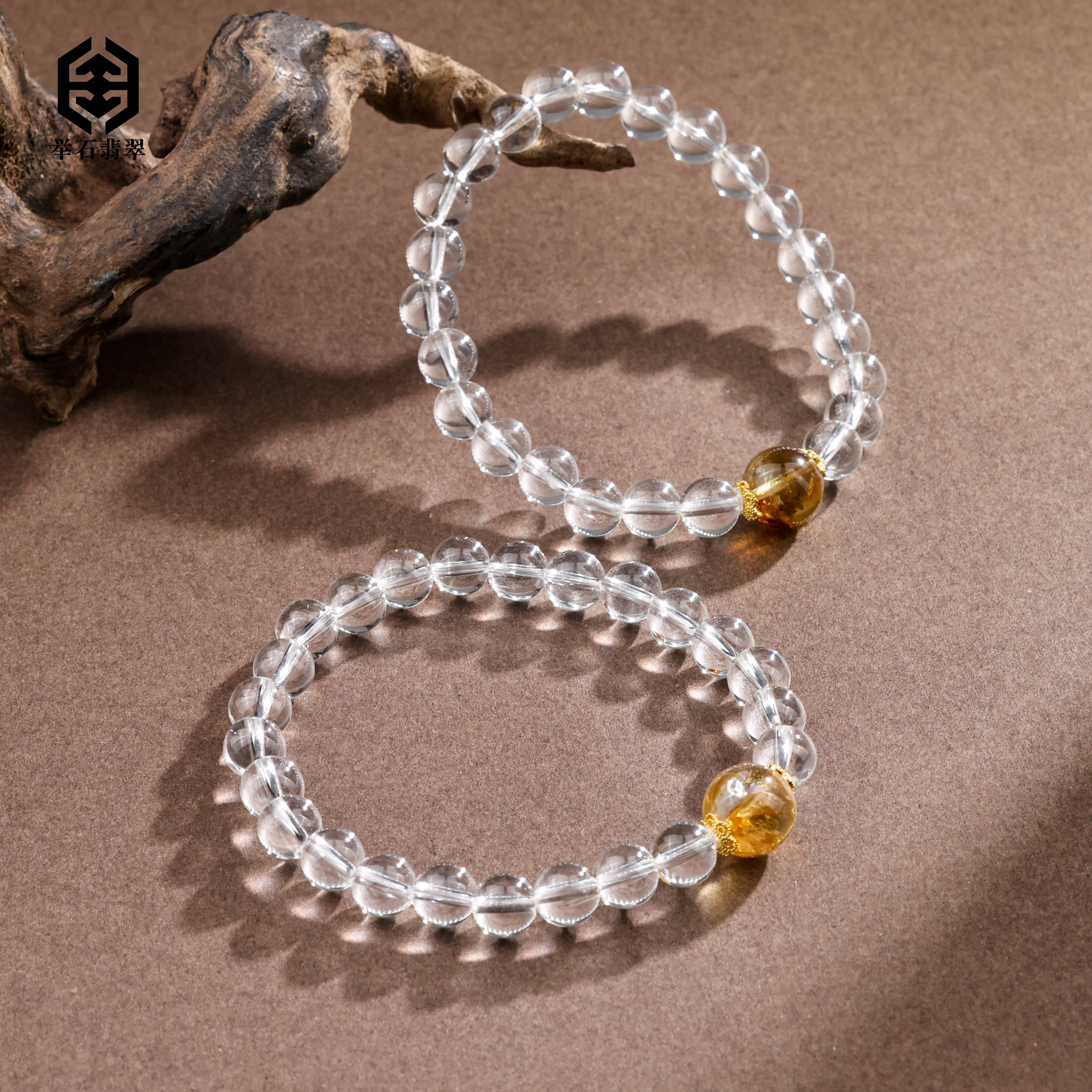 【举石臻品】TH0802-555-56水晶手串（一件/多样性发/约6-7mm）K