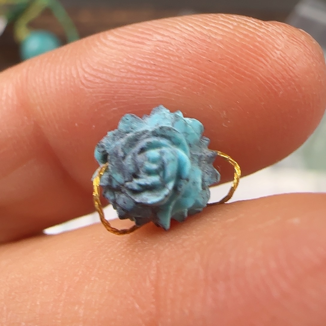 绿松石珠宝半成品未镶嵌