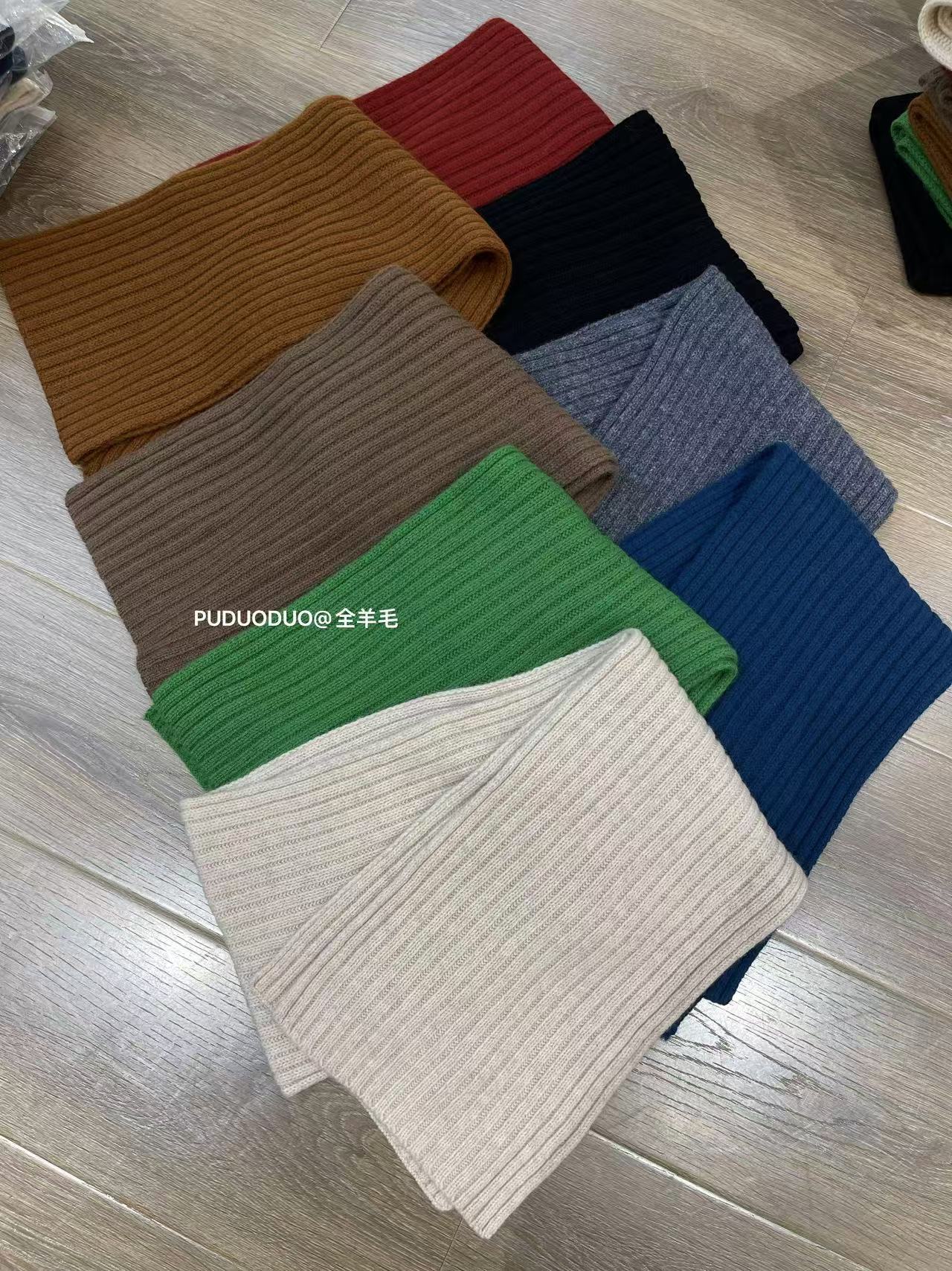 棉叙保暖布衣ins分享彩色羊毛围巾针织百搭秋冬