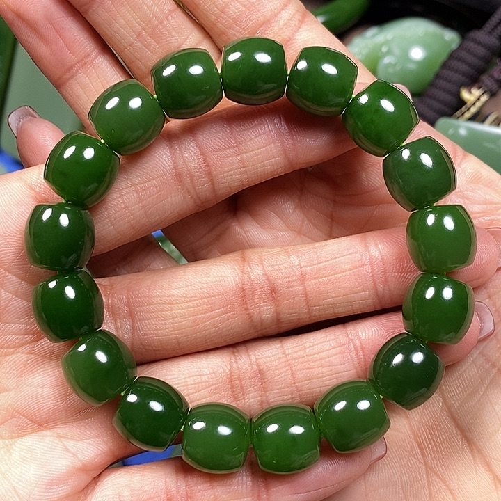 和田玉手串卡12未镶嵌