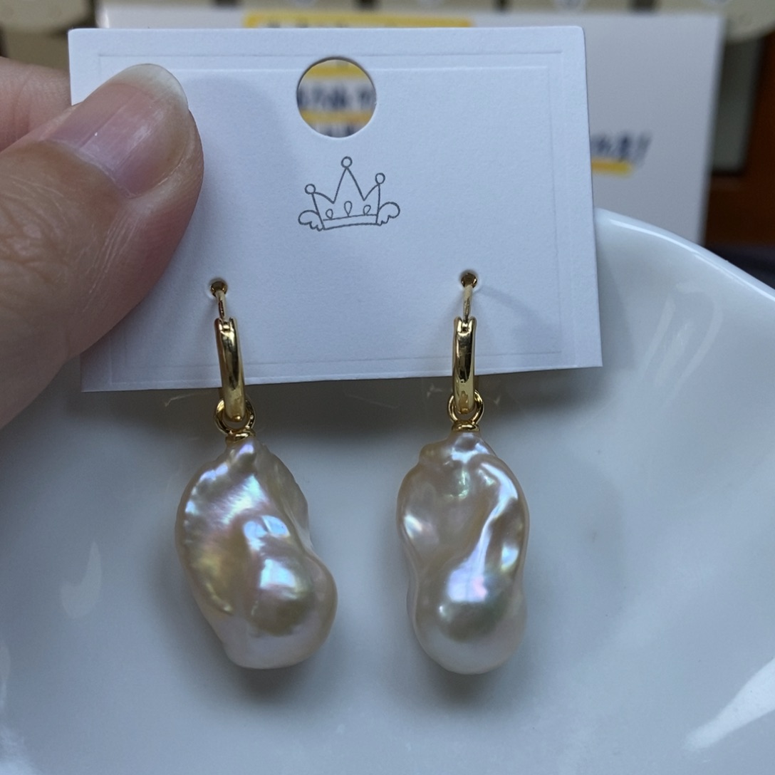 淡水珍珠耳环合金特价504