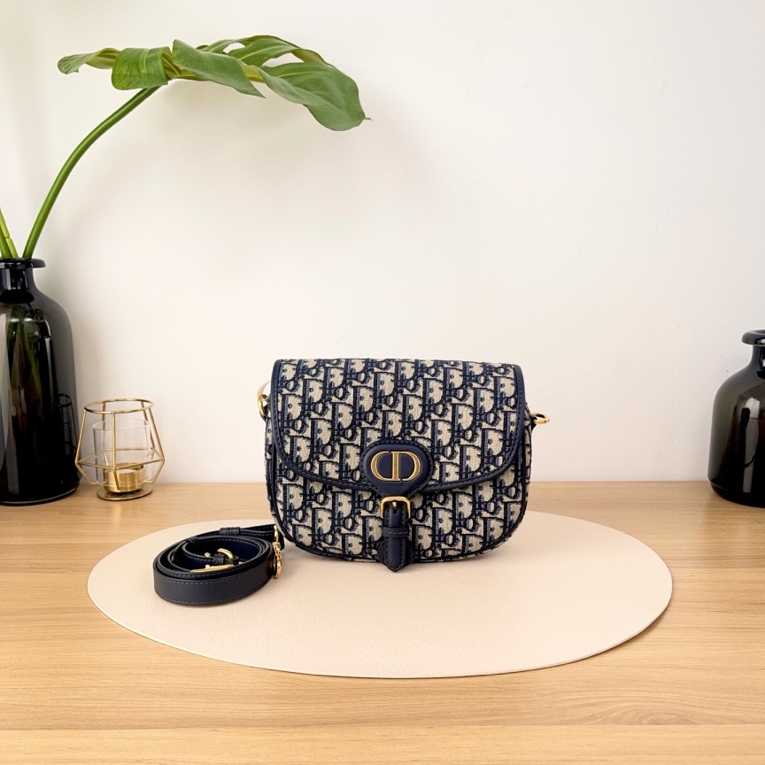 95新 DIOR/迪奥 【九筒奢品】Bobby波比马鞍/单肩包/6136
