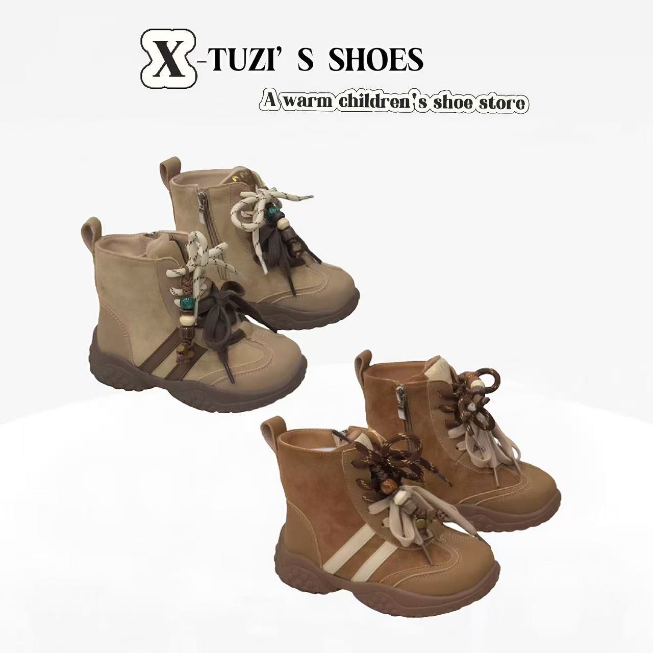 【复古马丁靴】儿童户外马丁靴 单/二棉 5803