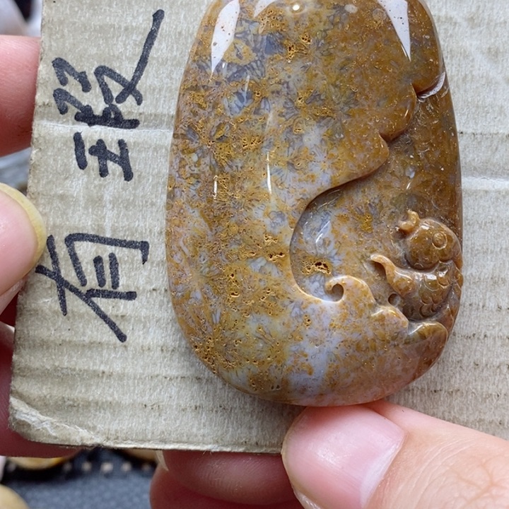 硅化珊瑚（珊瑚玉）颈饰未镶嵌