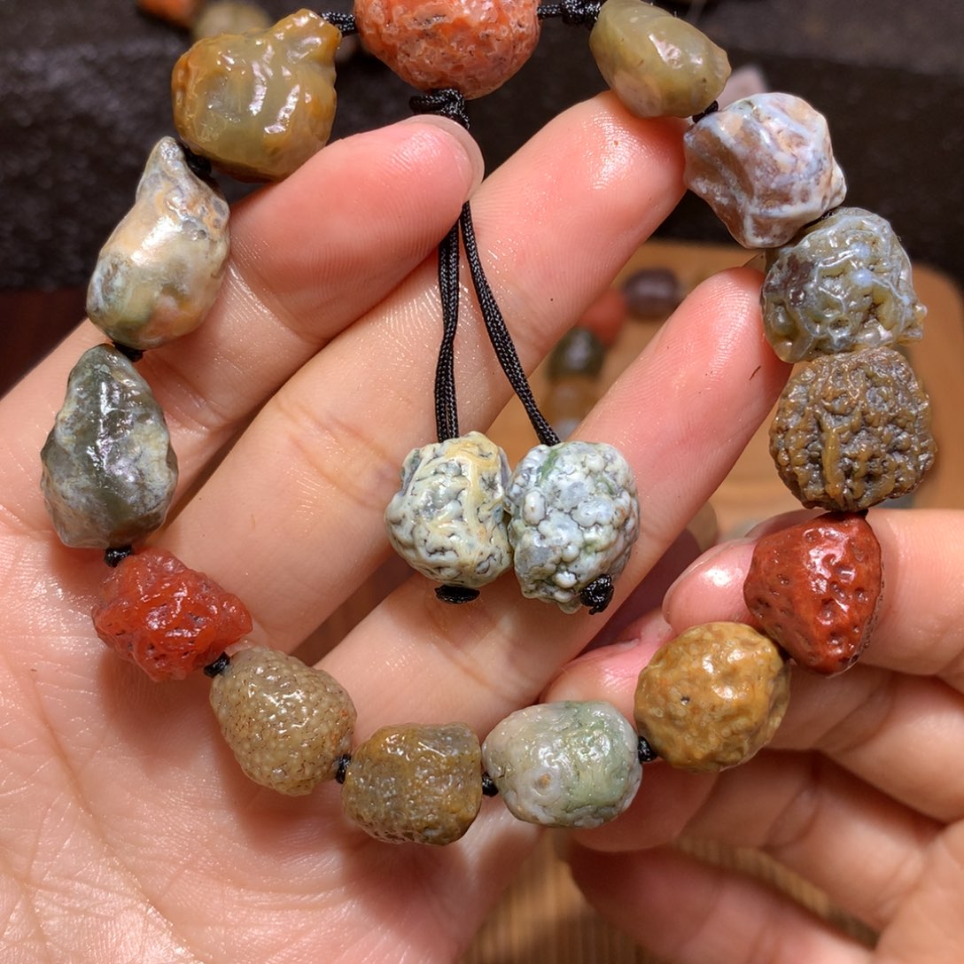 未镶嵌玛瑙/玉髓珠宝半成品