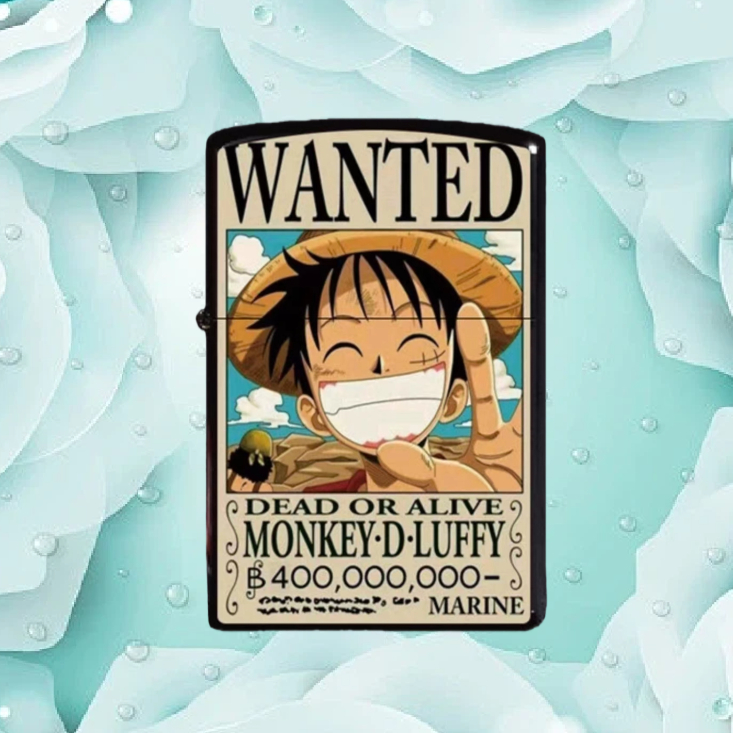 彩绘路飞防风油打火机送男士无油