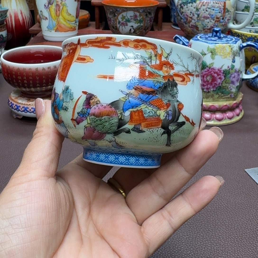 瓷片景德镇仿古手工制作精品展示