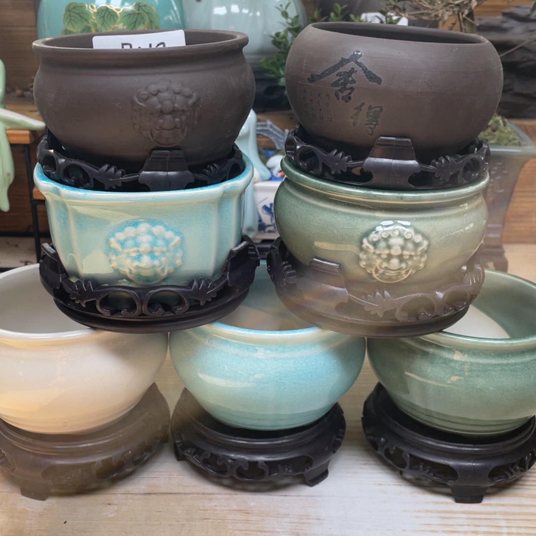 紫砂花盆陶瓷艺术陶瓷花盆