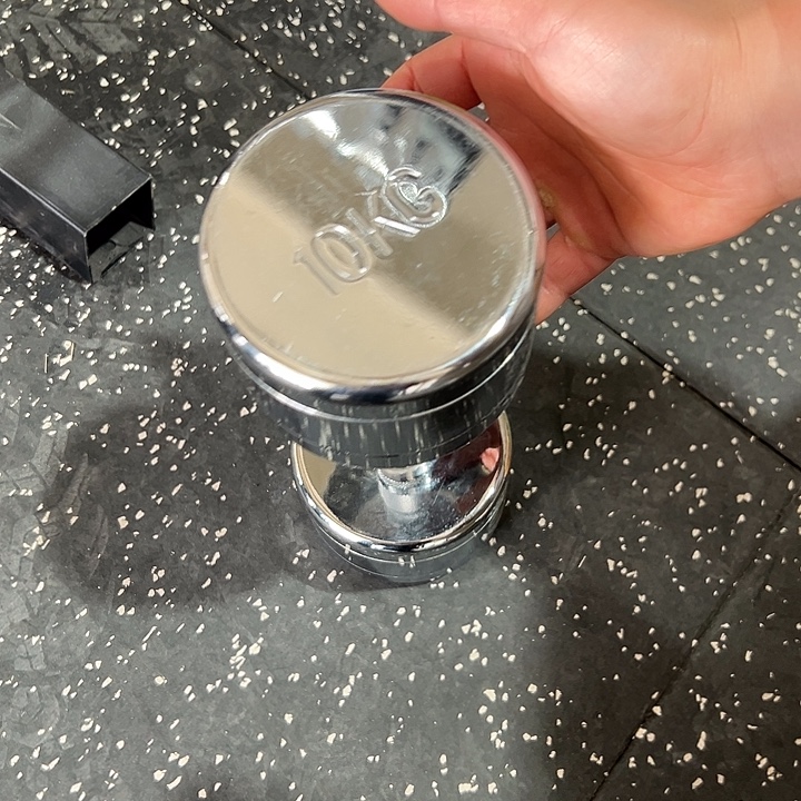 全新电镀纯钢小哑铃10公斤一对